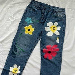 Fun graphic jeans!